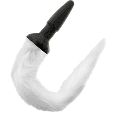 Darkness DARKNESS TAIL BUTT SILICONE PLUG -WHITE