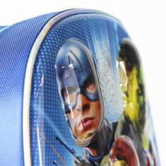 Cerda Kufr na kolečkách Avengers metalický 3D 31cm modrý
