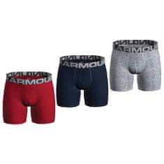 Under Armour UA Charged Cotton 6in 3 Pack-RED, UA Charged Cotton 6in 3 Pack-RED | 1363617-600 | MD