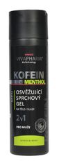 Vivapharm Kofeinový sprchový gel 2v1 s mentholem pro muže VIVAPHARM  200 ml