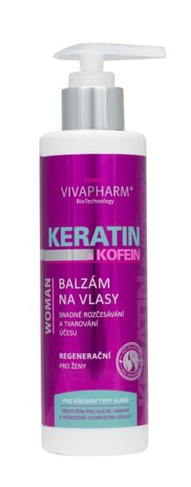 Vivapharm Keratinový balzám na vlasy s kofeinem VIVAPHARM  200ml