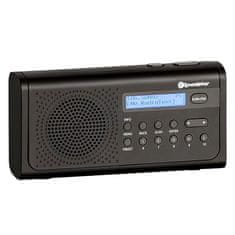 Roadstar Radiopřijímač , TRA-300D+/BK, PLL FM DAB+, LCD, hodiny, 8 W