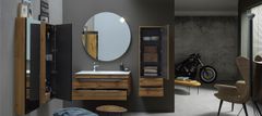 KOLPA-SAN zrcadlová skříňka do koupelny MALAYA M1302/15, korpus / dekor dub