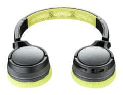 CellularLine Bezdrátová sluchátka CHALLENGE s pratelnými náušníky, žlutá, BTHEADBCHALLENGEL