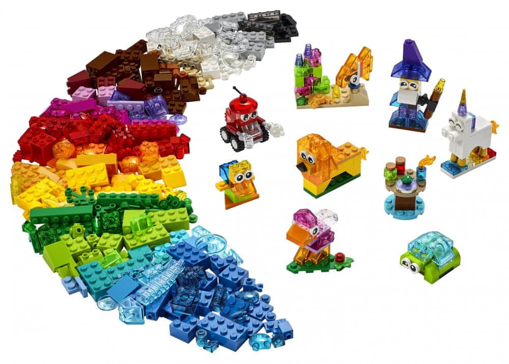 Levně LEGO Classic 11013 Průhledné kreativní kostky - rozbaleno