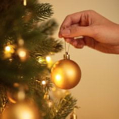 tectake Sada 24 vánočních ozdob - bílé/ zlaté - bílé/ zlaté