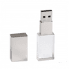 CTRL+C USB KRYSTAL stříbrný, kombinace sklo a kov, LED podsvícení, 8 GB, USB 2.0