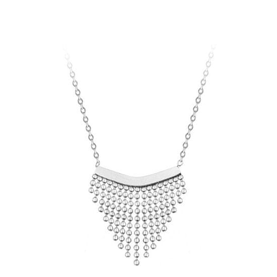 Troli Moderní ocelový náhrdelník s ozdobou Chains Silver