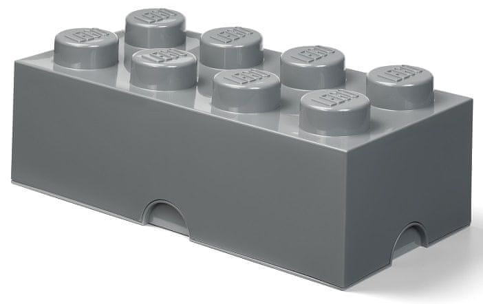LEGO Storage box 25x50 cm tmavě šedá