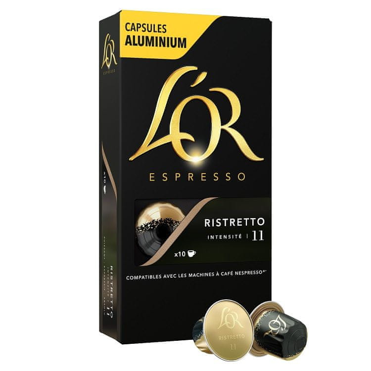 Levně L'Or Espresso Ristretto 10 hliníkových kapslí kompatibilních s kávovary Nespresso®*