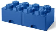 LEGO Úložný box 8 s šuplíky modrá