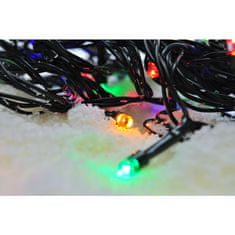Solight Solight LED venkovní vánoční řetěz, 50 LED, 5m, přívod 3m, 8 funkcí, časovač, IP44, vícebarevný 1V110-M