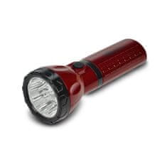 Solight Solight nabíjecí LED svítilna, plug-in, Pb 800mAh, 9x LED, červenočerná WN10