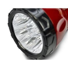 Solight Solight LED nabíjecí svítilna, 9 x LED, červenočerná, plug-in WN10