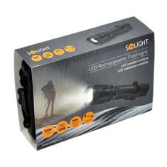 Solight Solight nabíjecí LED svítilna, 600lm, XM-L2 T6, fokus, 2200mAh Li-Ion, USB nabíjení WN22