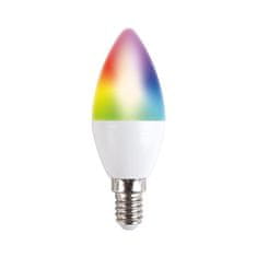 Solight Solight LED SMART WIFI žárovka, svíčka, 5W, E14, RGB, 400lm WZ431