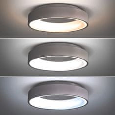 Solight Solight LED stropní světlo kulaté Treviso, 48W, 2880lm, stmívatelné, dálkové ovládání, šedá WO768-G