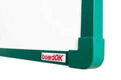 boardOK Keramická tabule na fixy se zeleným rámem 180 x 120 cm
