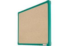 boardOK Textilní nástěnka se zeleným rámem 060 x 045 cm