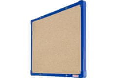 boardOK Textilní nástěnka s modrým rámem 060 x 045 cm
