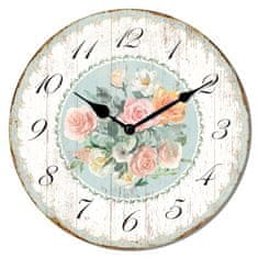 Isabelle Rose Dřevěné nástěnné hodiny Pastel Life 29 cm