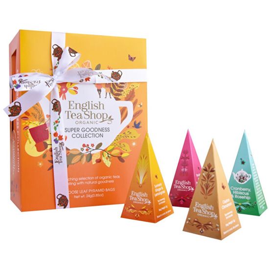 English Tea Shop Dárková kolekce Super goodness oranžová BIO 12 pyramidek
