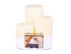 Ceramicus Svíčka COOKIES Coffe - vanilla d 6 x 7,5,10, 12,5 cm 3 ks
