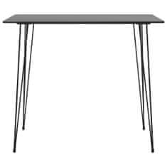 shumee Barový stůl černý 120x60x105 cm