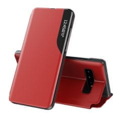 MG Eco Leather View knížkové pouzdro na Samsung Galaxy Note 20, červené