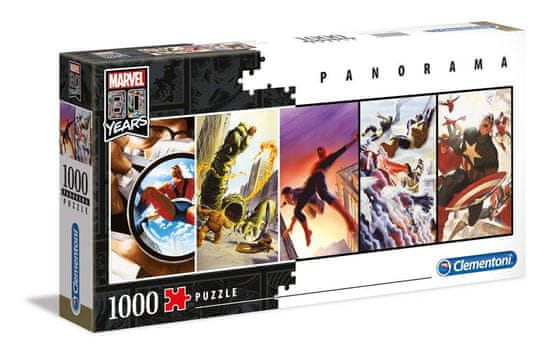 Clementoni Puzzle Marvel 80 let - Panorama, 1000 ks