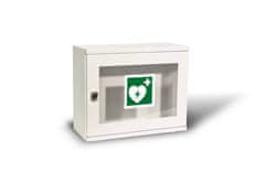 KOVO-LEMINI Skříňka na defibrilátor (AED) - MALÁ, S ALARMEM, BÍLÁ
