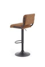 Halmar Barová židle H-88 - hnědá/černá