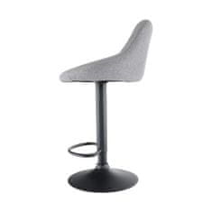 KONDELA Barová židle Terkan - šedá/černá