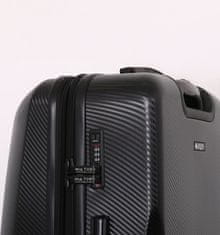 Mia Toro Cestovní kufr MIA TORO M1713/3-S - stříbrná