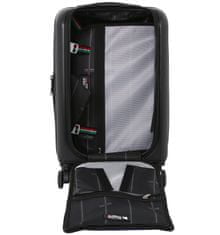 Mia Toro Cestovní kufr MIA TORO M1709/2-S - černá/stříbrná