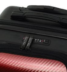 Mia Toro Cestovní kufr MIA TORO M1709/2-L - černá/vínová