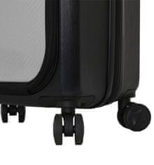 Mia Toro Cestovní kufr MIA TORO M1709/2-S - černá/stříbrná