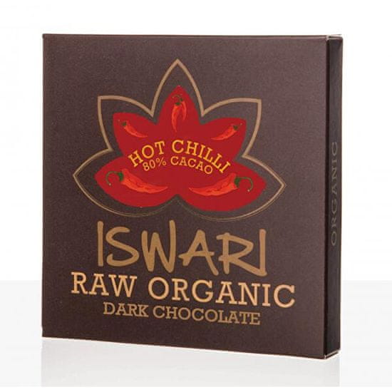 Iswari Raw čokoláda - Hot Chilli 80 % BIO 75 g