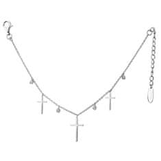 JVD Stříbrný náhrdelník s křížky SVLN0143XH2BI40