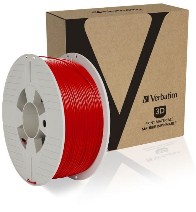 Verbatim tisková struna, PLA, 1,75mm, 1kg, červená (55320)