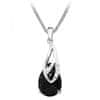 Silver Cat Elegantní náhrdelník s černým zirkonem SC387