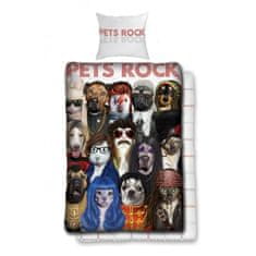 Povlečeme vše  Bavlněné povlečení Pets Rock 