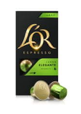 Espresso Lungo Elegante 10 hliníkových kapslí kompatibilních s kávovary Nespresso®*