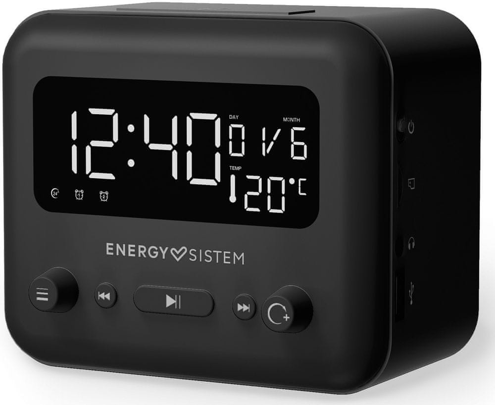 Energy Sistem Clock Speaker 2 Bluetooth Graphite - zánovní