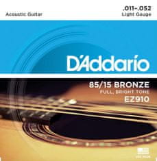 Daddario EZ910 85/15 Bronze Great American Acoustic Light .011-.052 struny na akustickou kytaru
