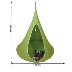 Závěsné houpací křeslo Klorin New Kids 120x120 cm - zelená