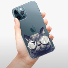 iSaprio Silikonové pouzdro - Crazy Cat 01 pro Apple iPhone 12 Pro Max