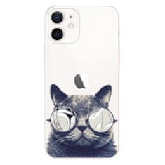 iSaprio Silikonové pouzdro - Crazy Cat 01 pro Apple iPhone 12