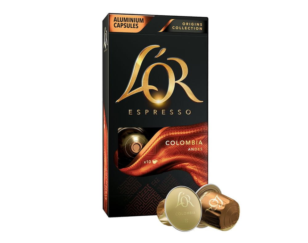 Levně L'Or Espresso Colombia 10 hliníkových kapslí kompatibilních s kávovary Nespresso®*