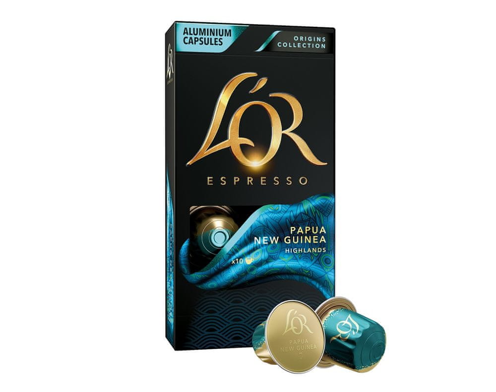 Levně L'Or Espresso Papua New Guinea 10 hliníkových kapslí kompatibilních s kávovary Nespresso®*